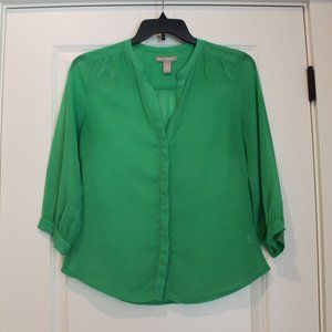 Banana Republic Island Green Blouse